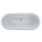 Anzzi Ruby 5.9 ft. Acrylic Flatbottom Non-Whirlpool Bathtub-White FT-AZ113 - alternate 1
